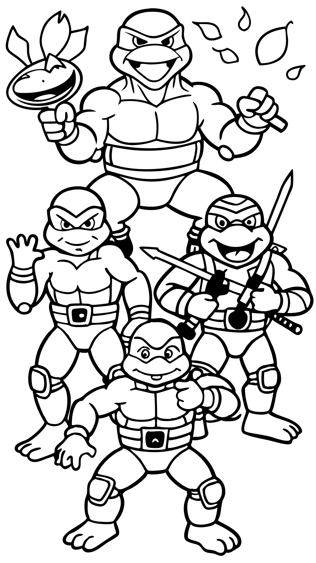 teenage mutant ninja turtle coloring pages